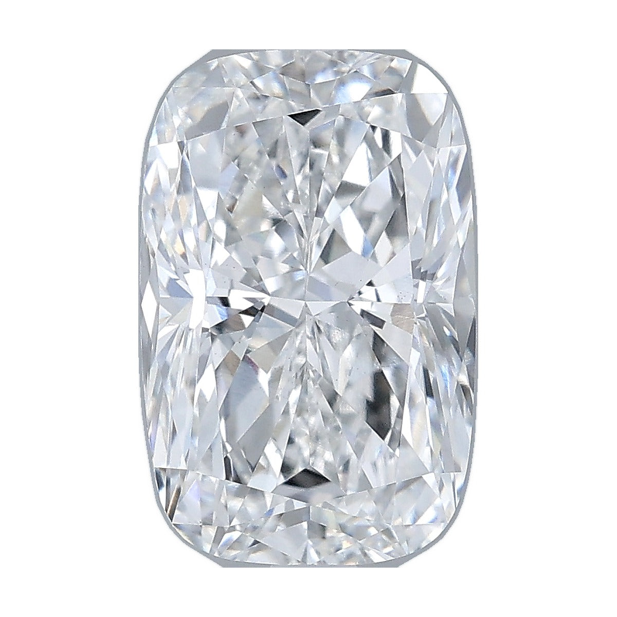 3.00 ct elongated cushion lab-grown diamond, F color, VS1 clarity, IGI certified, still from its 360° video