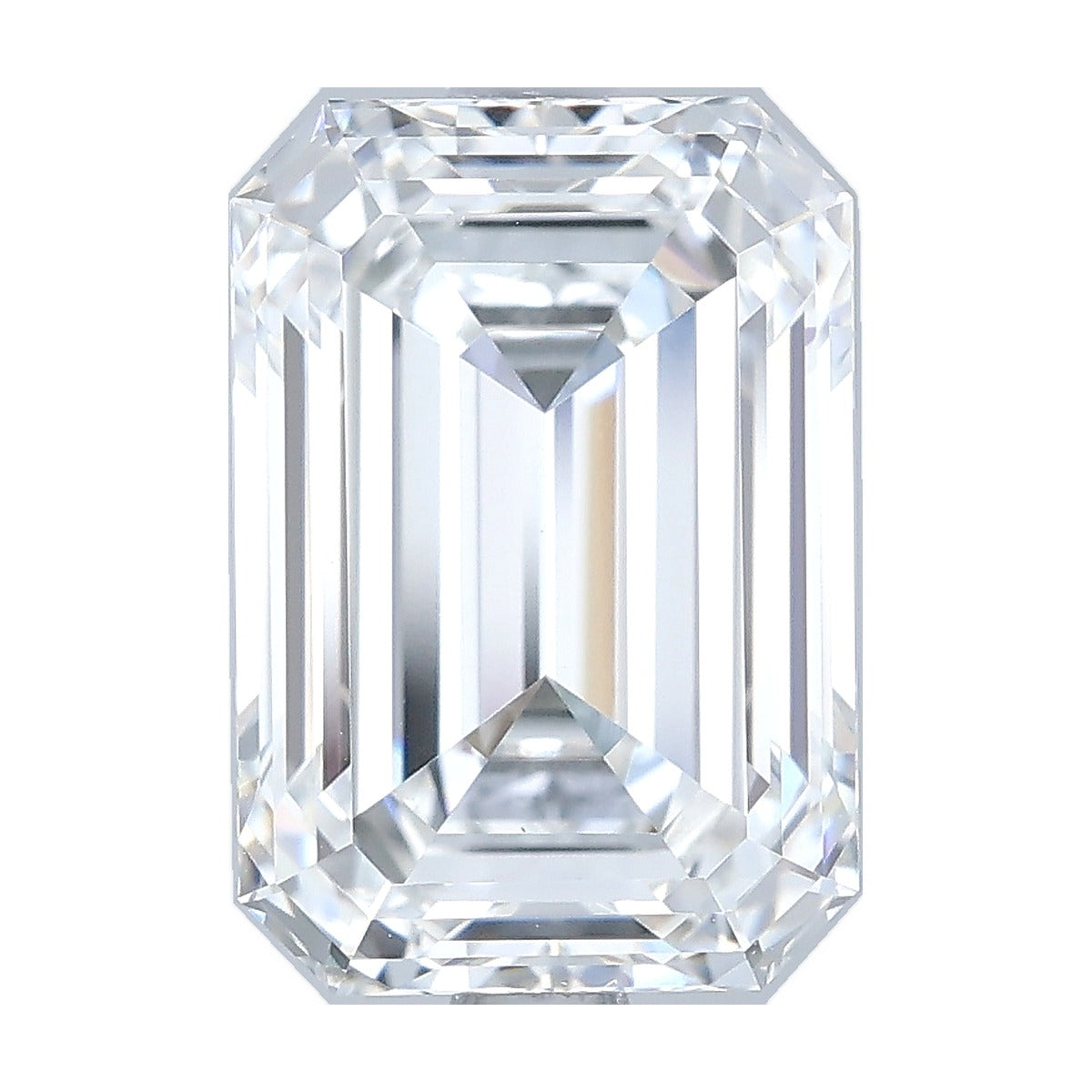 3.00 ct emerald lab-grown diamond, F color, VS1 clarity, IGI certified, still from its 360° video