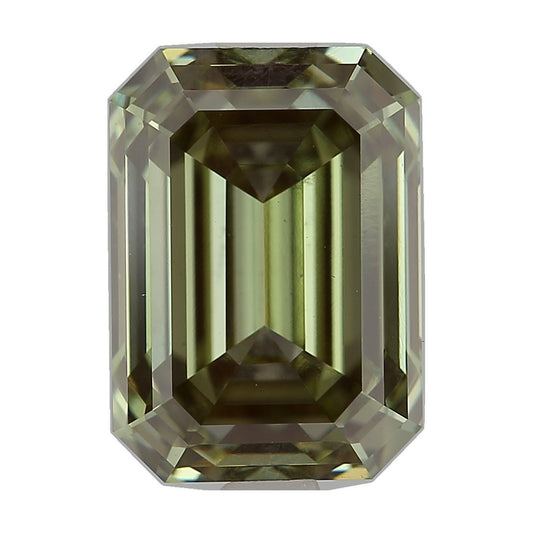 3.00 ct emerald lab-grown diamond, fancy vivid green, VS1 clarity, IGI certified, still from its 360° video