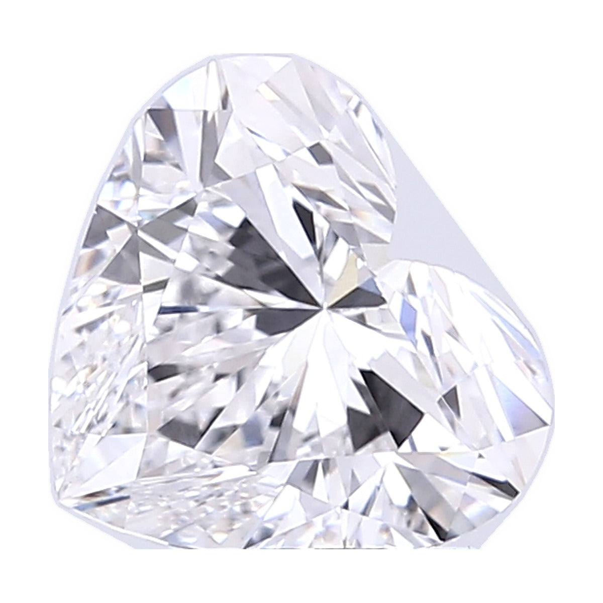 3.00 ct heart lab-grown diamond, D color, VVS1 clarity, IGI certified, still from its 360° video