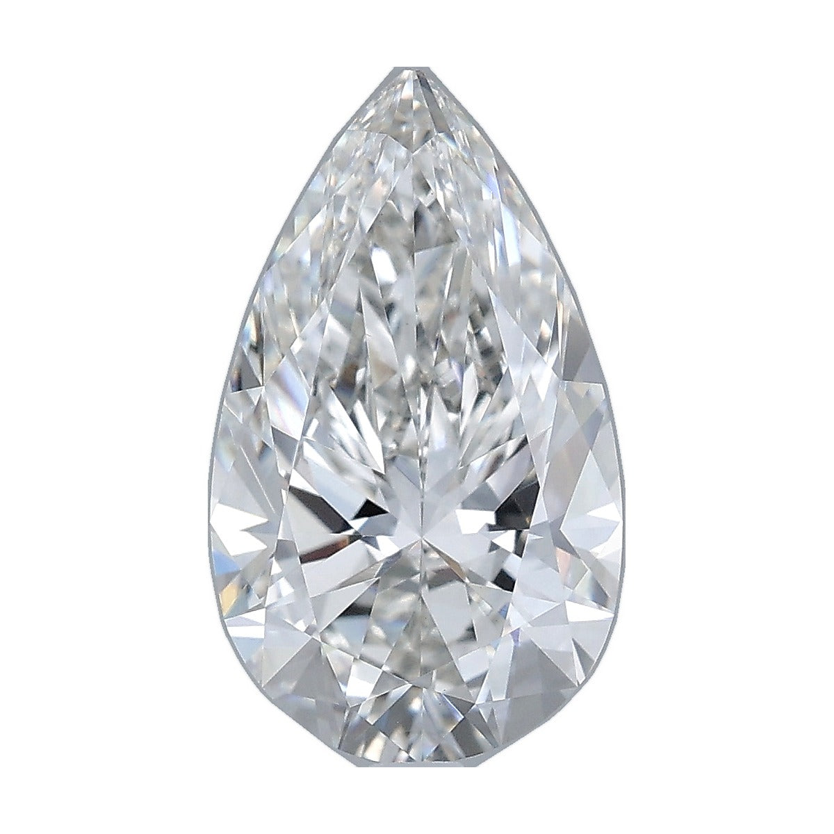3.00 ct pear lab-grown diamond, F color, VVS2 clarity, IGI certified, still from its 360° video
