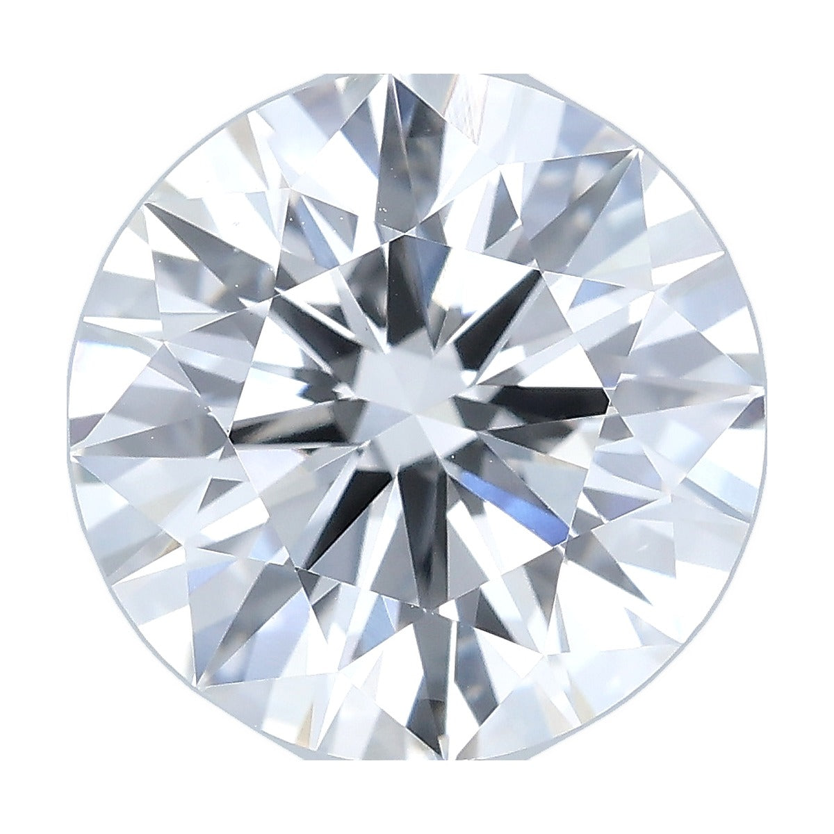 3.00 ct round lab-grown diamond, D color, VS2 clarity, IGI certified, still from its 360° video