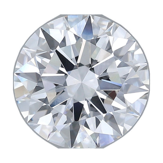 3.00 ct round lab-grown diamond, E color, VS1 clarity, IGI certified, still from its 360° video
