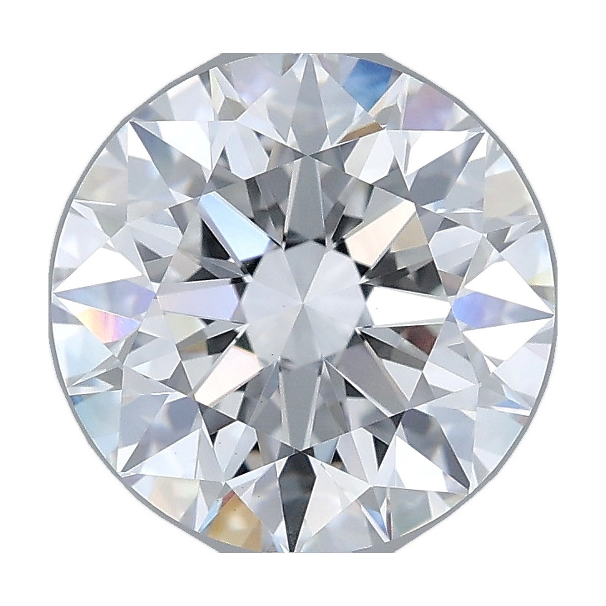 3.00 ct round lab-grown diamond, E color, VS1 clarity, IGI certified, still from its 360° video