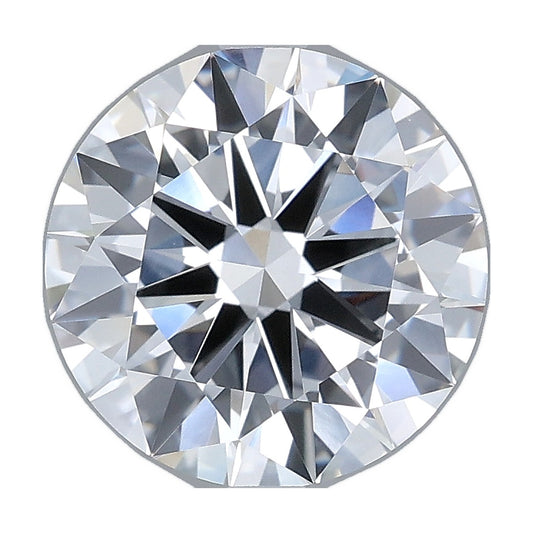 3.00 ct round lab-grown diamond, E color, VS1 clarity, IGI certified, still from its 360° video