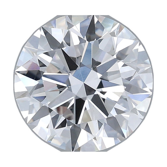 3.00 ct round lab-grown diamond, E color, VS1 clarity, IGI certified, still from its 360° video