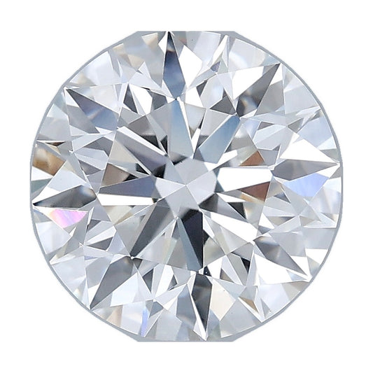 3.00 ct round lab-grown diamond, E color, VS1 clarity, IGI certified, still from its 360° video