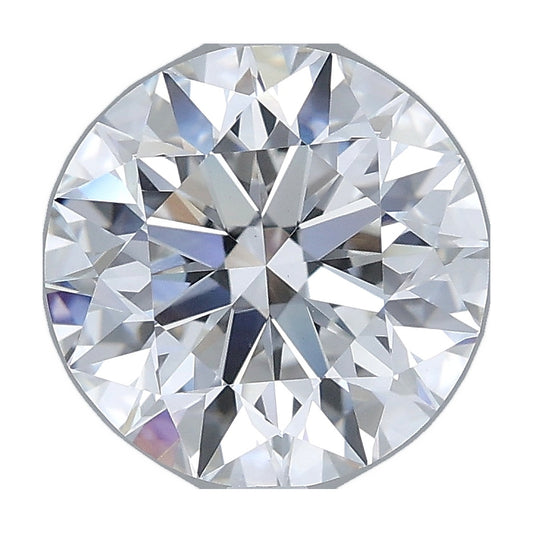 3.00 ct round lab-grown diamond, E color, VS1 clarity, IGI certified, still from its 360° video