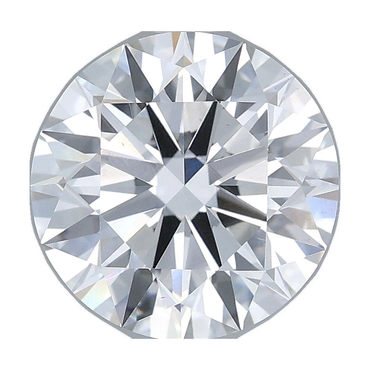 3.00 ct round lab-grown diamond, F color, VS1 clarity, IGI certified, still from its 360° video