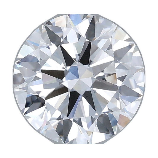 3.01 ct round lab-grown diamond, D color, VS1 clarity, IGI certified, still from its 360° video