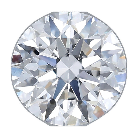 3.01 ct round lab-grown diamond, D color, VS1 clarity, IGI certified, still from its 360° video