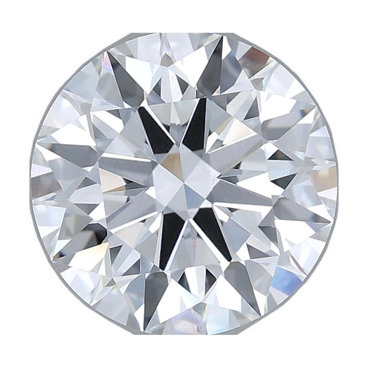 3.01 ct round lab-grown diamond, D color, VVS1 clarity, IGI certified, still from its 360° video