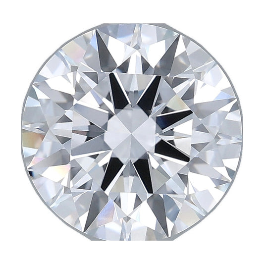 3.01 ct round lab-grown diamond, D color, VVS1 clarity, IGI certified, still from its 360° video