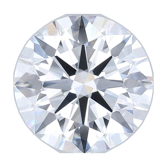 3.01 ct round lab-grown diamond, E color, VS1 clarity, GIA certified, still from its 360° video