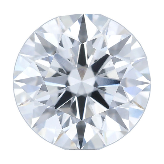 3.01 ct round lab-grown diamond, E color, VS1 clarity, IGI certified, still from its 360° video