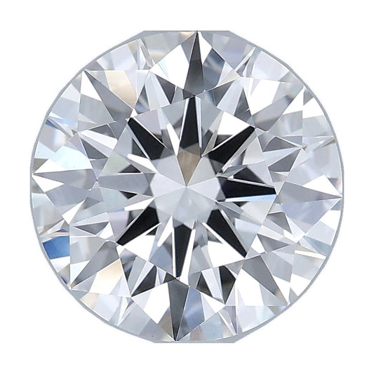 3.01 ct round lab-grown diamond, E color, VS1 clarity, IGI certified, still from its 360° video