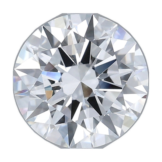 3.01 ct round lab-grown diamond, E color, VS1 clarity, IGI certified, still from its 360° video