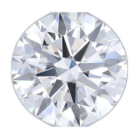 3.01 ct round lab-grown diamond, F color, VVS2 clarity, IGI certified, still from its 360° video
