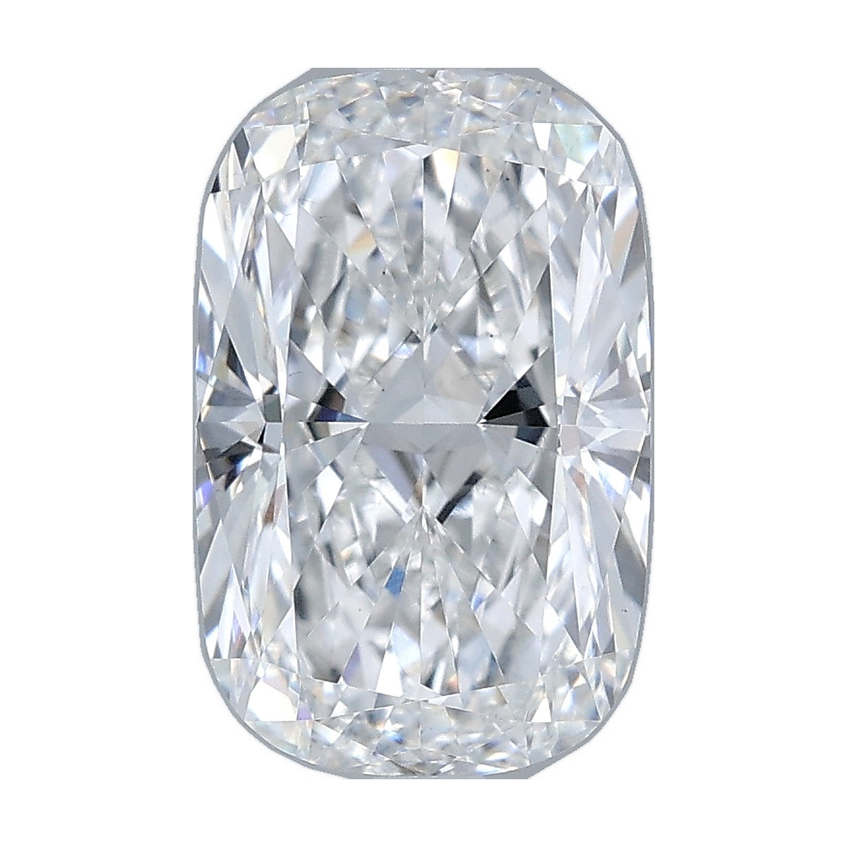 3.02 ct elongated cushion lab-grown diamond, E color, VS1 clarity, IGI certified, still from its 360° video