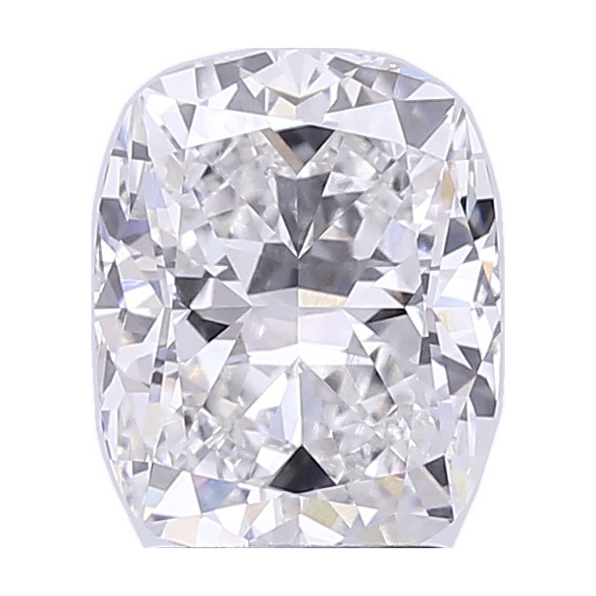 3.02 ct elongated cushion lab-grown diamond, F color, VVS2 clarity, IGI certified, still from its 360° video