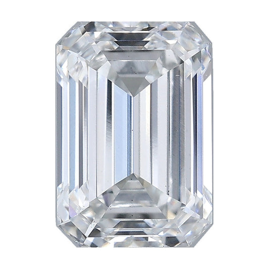 3.02 ct emerald lab-grown diamond, E color, VS2 clarity, IGI certified, still from its 360° video