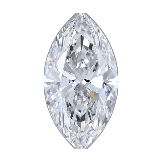 3.02 ct marquise lab-grown diamond, D color, VS1 clarity, IGI certified, still from its 360° video