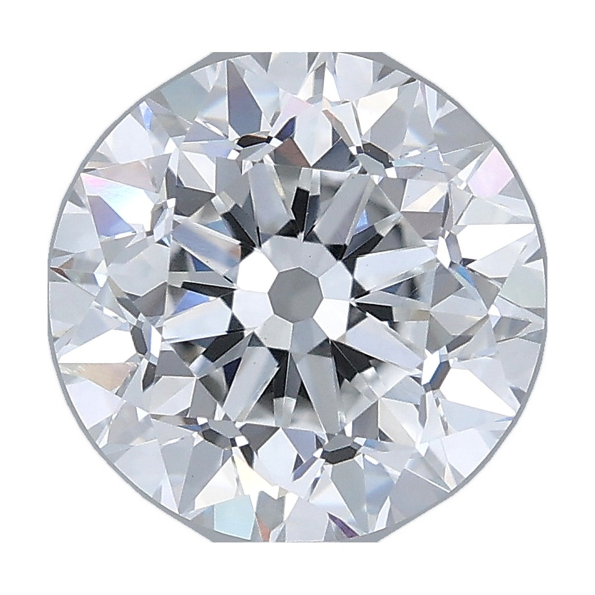 3.02 ct old european round lab-grown diamond, E color, VVS2 clarity, IGI certified, still from its 360° video