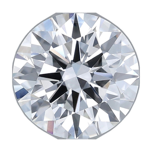 3.02 ct round lab-grown diamond, D color, VS1 clarity, IGI certified, still from its 360° video