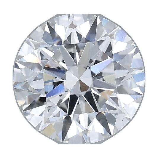3.02 ct round lab-grown diamond, E color, VS1 clarity, IGI certified, still from its 360° video
