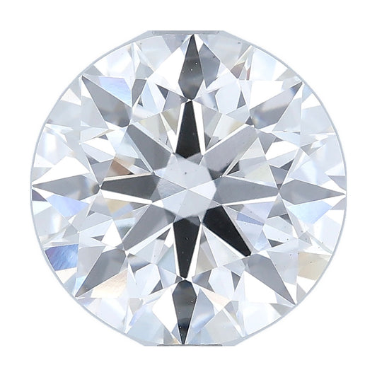 3.02 ct round lab-grown diamond, E color, VS2 clarity, IGI certified, still from its 360° video