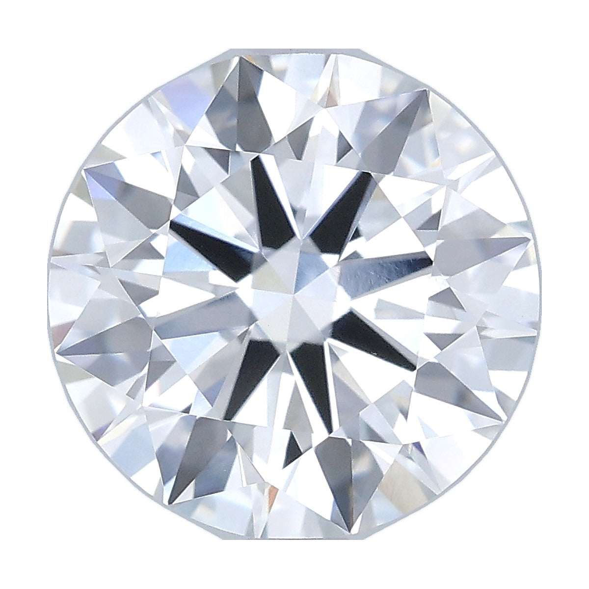 3.02 ct round lab-grown diamond, E color, VVS2 clarity, GIA certified, still from its 360° video
