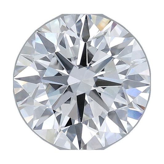3.02 ct round lab-grown diamond, E color, VVS2 clarity, IGI certified, still from its 360° video
