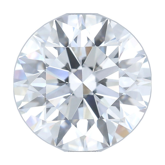 3.02 ct round lab-grown diamond, E color, VVS2 clarity, IGI certified, still from its 360° video