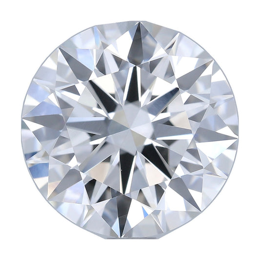 3.02 ct round lab-grown diamond, F color, VVS2 clarity, IGI certified, still from its 360° video