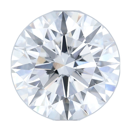 3.02 ct round lab-grown diamond, F color, VVS2 clarity, IGI certified, still from its 360° video