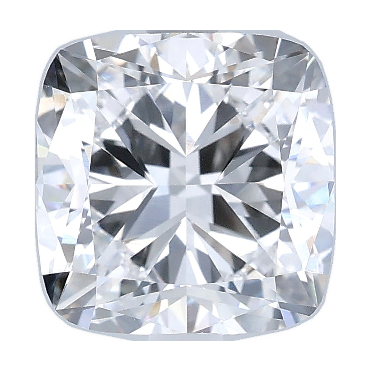 3.03 ct cushion lab-grown diamond, D color, VVS2 clarity, IGI certified, still from its 360° video