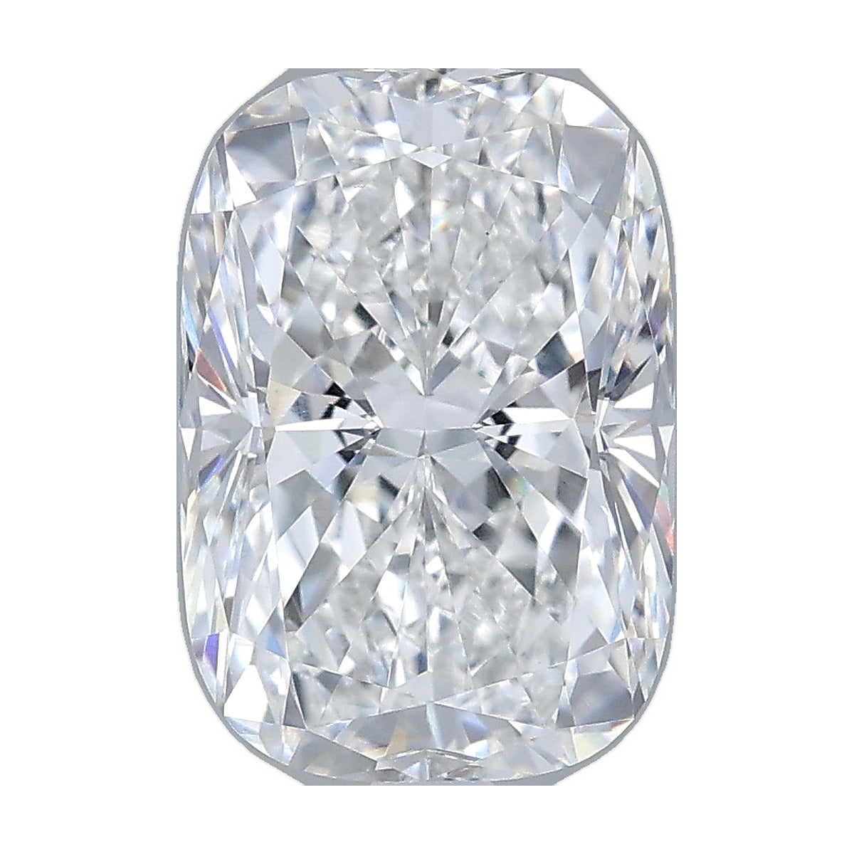 3.03 ct elongated cushion lab-grown diamond, E color, VVS2 clarity, IGI certified, still from its 360° video
