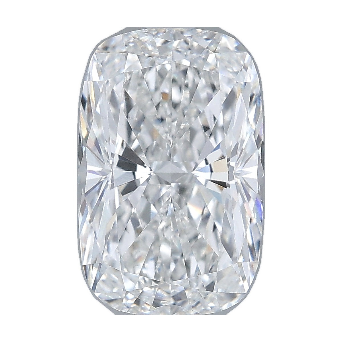 3.03 ct elongated cushion lab-grown diamond, E color, VVS2 clarity, IGI certified, still from its 360° video