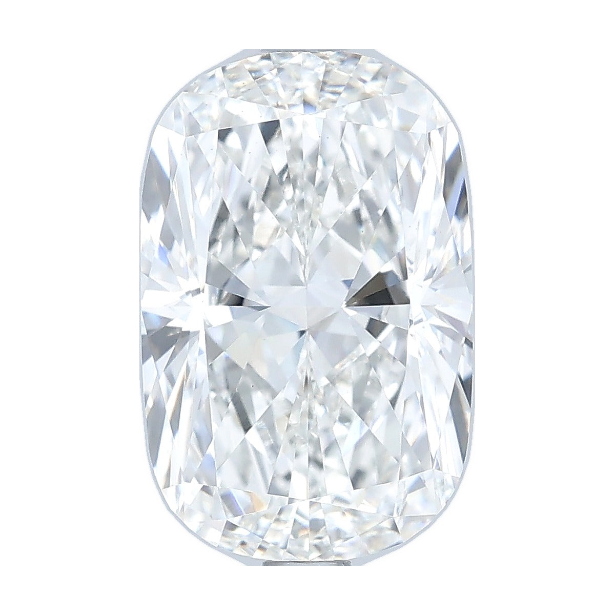 3.03 ct elongated cushion lab-grown diamond, F color, VS1 clarity, IGI certified, still from its 360° video