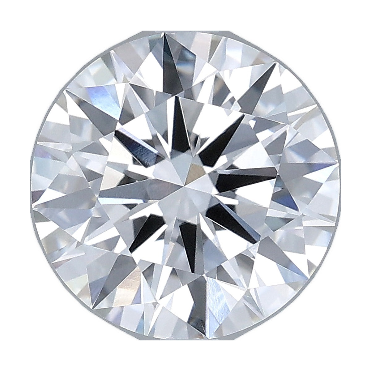 3.03 ct round lab-grown diamond, D color, VS1 clarity, IGI certified, still from its 360° video