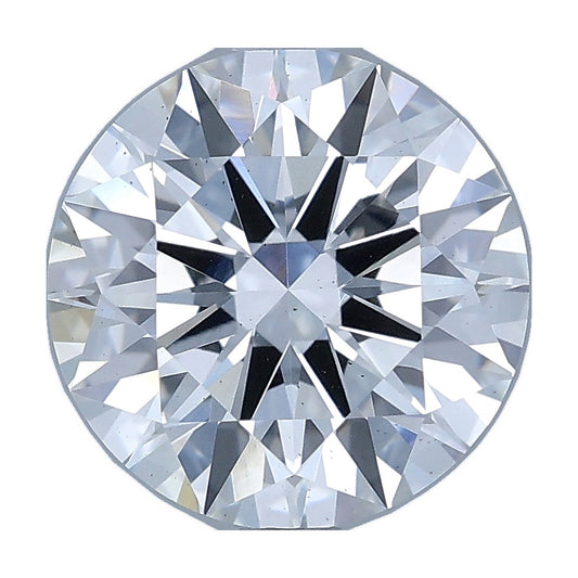 3.03 ct round lab-grown diamond, E color, VS2 clarity, IGI certified, still from its 360° video