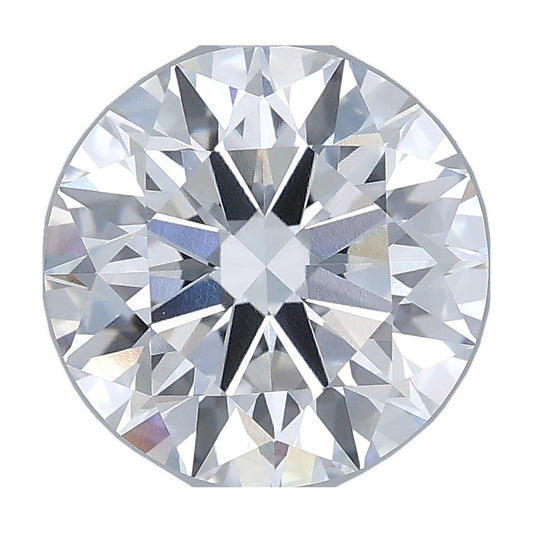 3.03 ct round lab-grown diamond, E color, VVS2 clarity, IGI certified, still from its 360° video