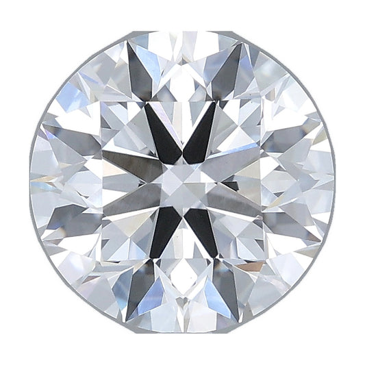 3.03 ct round lab-grown diamond, F color, VS1 clarity, IGI certified, still from its 360° video