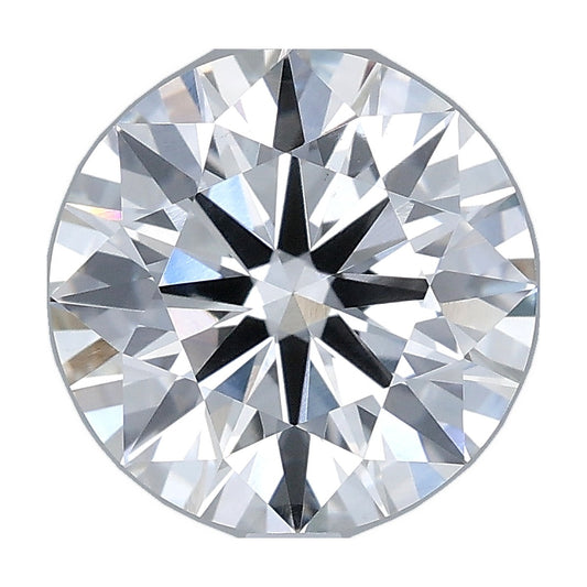 3.03 ct round lab-grown diamond, F color, VS1 clarity, IGI certified, still from its 360° video