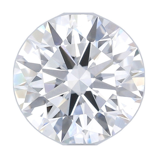 3.03 ct round lab-grown diamond, F color, VVS2 clarity, IGI certified, still from its 360° video