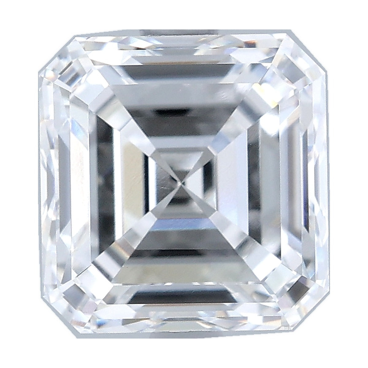 3.04 ct asscher lab-grown diamond, D color, IF clarity, IGI certified, still from its 360° video
