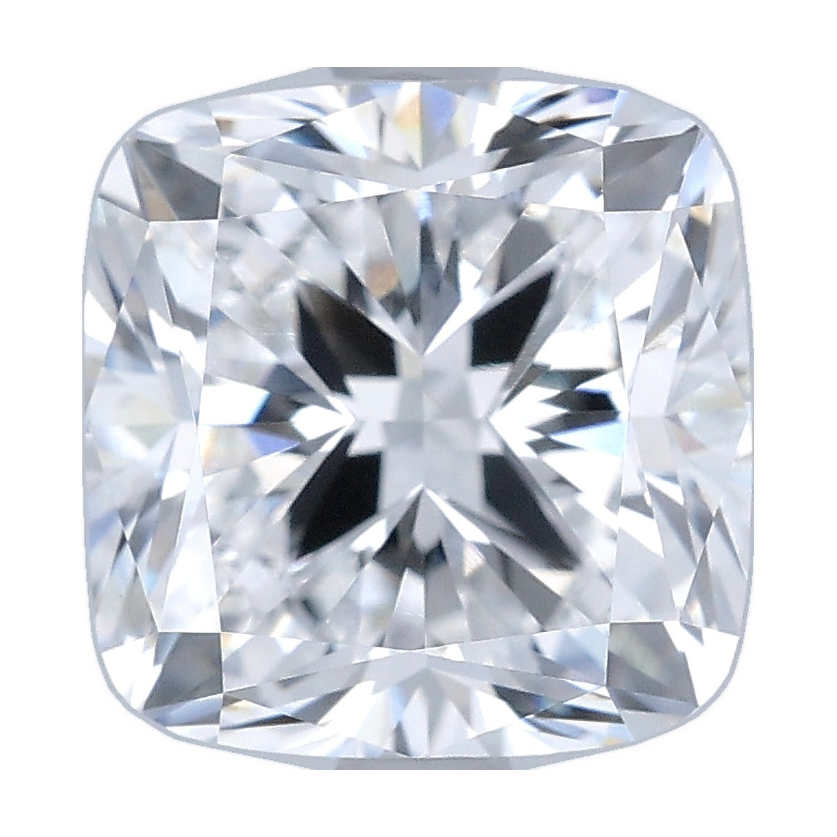 3.04 ct cushion lab-grown diamond, D color, VVS2 clarity, IGI certified, still from its 360° video