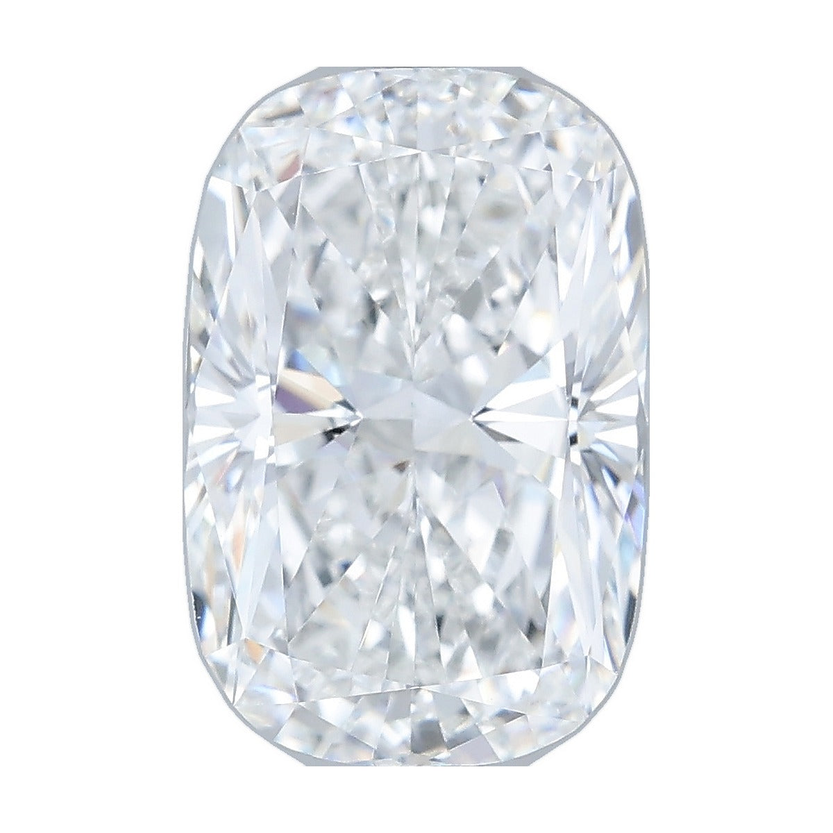 3.04 ct elongated cushion lab-grown diamond, E color, VVS2 clarity, IGI certified, still from its 360° video