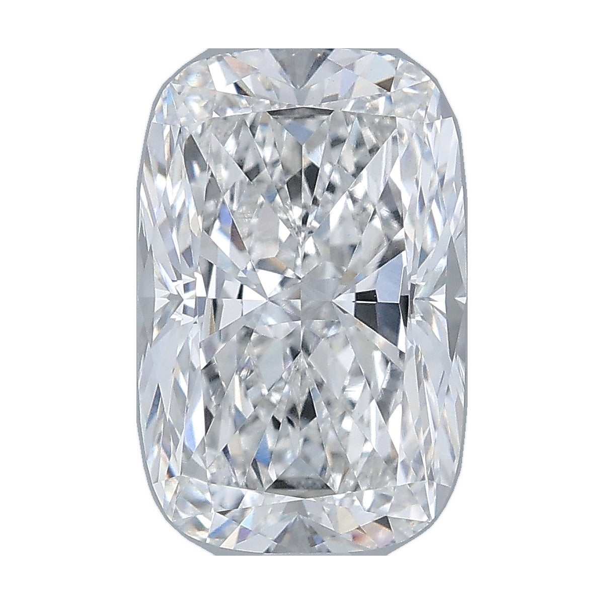 3.04 ct elongated cushion lab-grown diamond, E color, VVS2 clarity, IGI certified, still from its 360° video