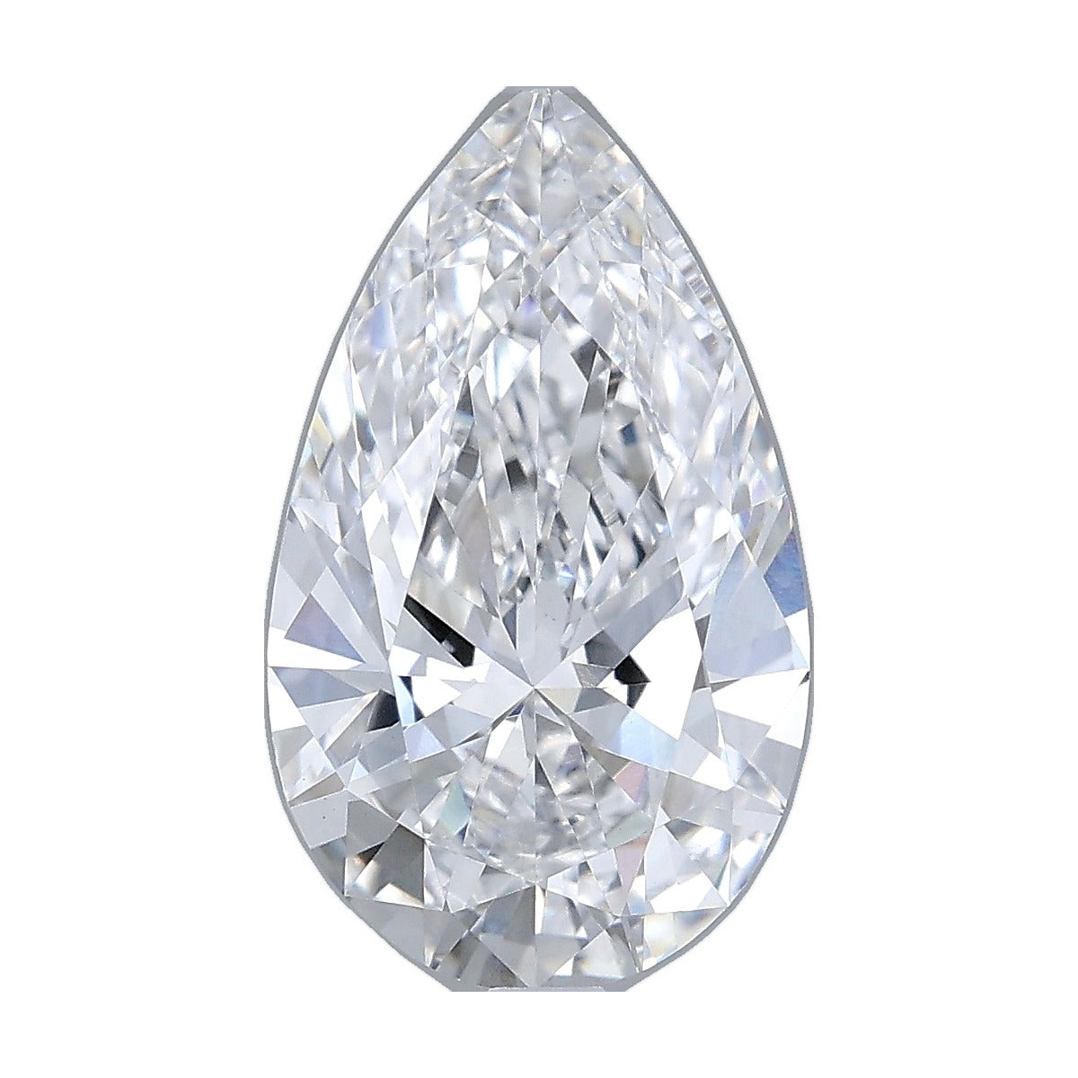 3.04 ct pear lab-grown diamond, D color, VVS2 clarity, IGI certified, still from its 360° video